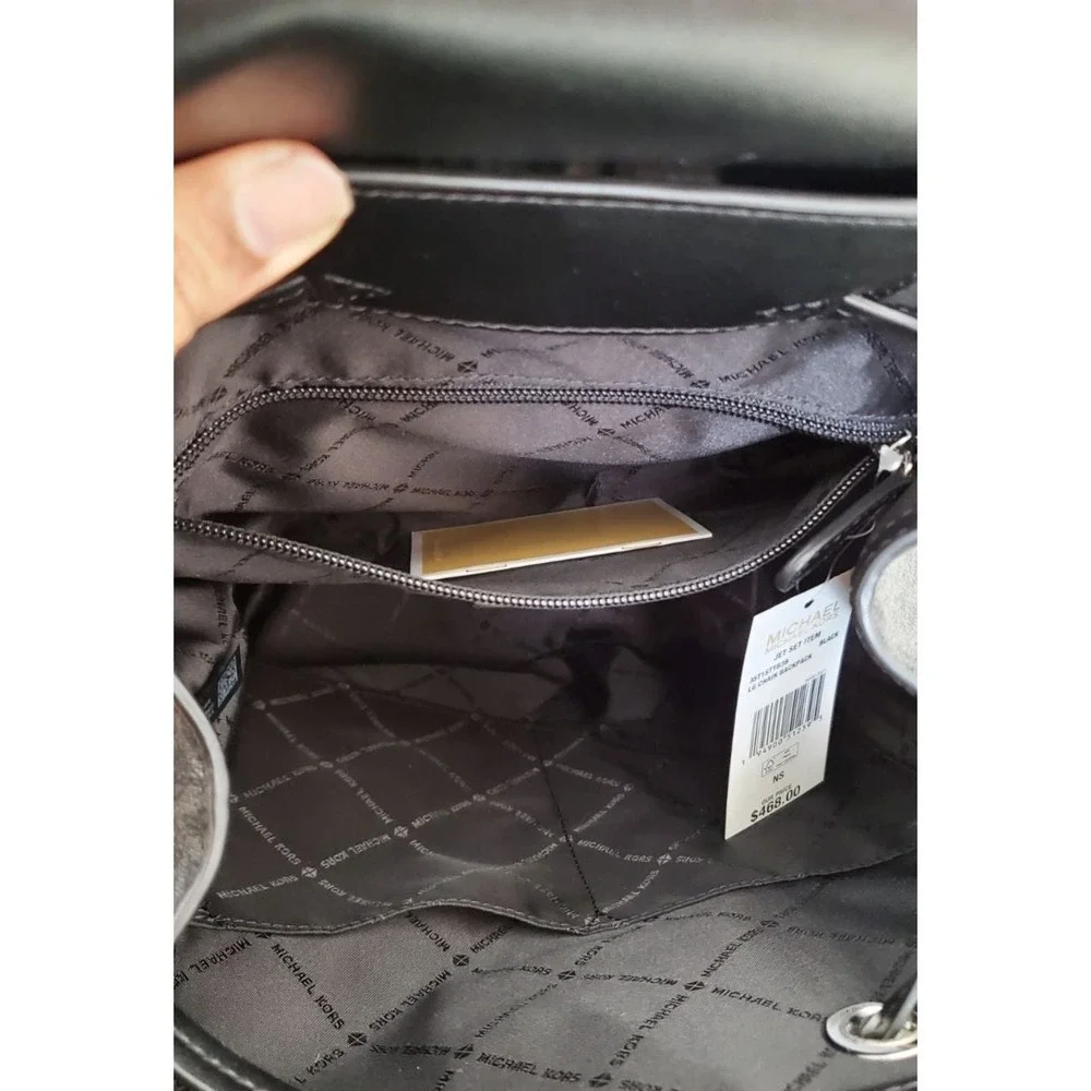 Michael Kors Chain Backpack And Wallet Set - Picture 8 of 10